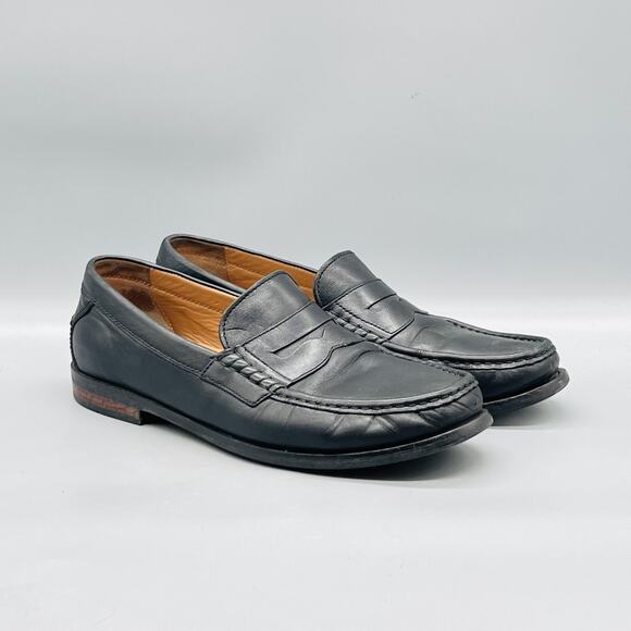 Cole Haan Shoes Mens 10.5 Black Leather Pinch Penny Loafers Dress Square Toe main image 6